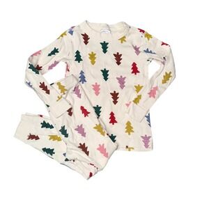 Hanna‎ Andersson Kids Organic Cotton Tree Pajamas Set Long Sleeve Pants Size 4